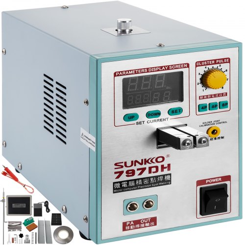 Soldador De Baterias Sunkko 797dh Soldadura De Puntos Por Pulsos 18650 3.2kw