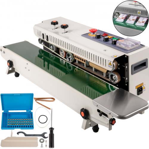 Vevor Máquina De Sellado Automática 120 W Selladora De Bolsas Horizontal Fr-1000