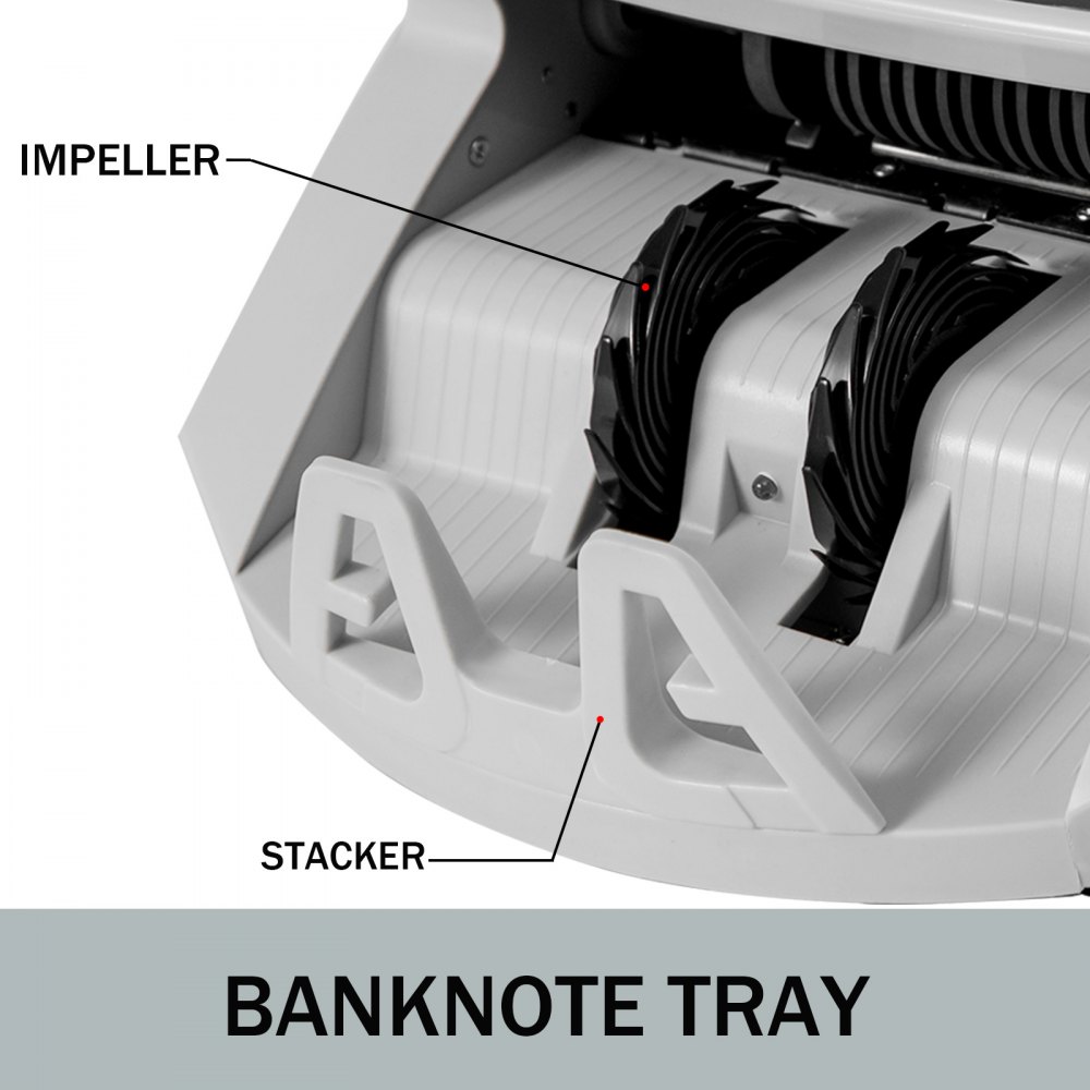 Contador Detector De Billetes Falsos Automático Lcd Extra 1000pcs/min Uv Y Mg