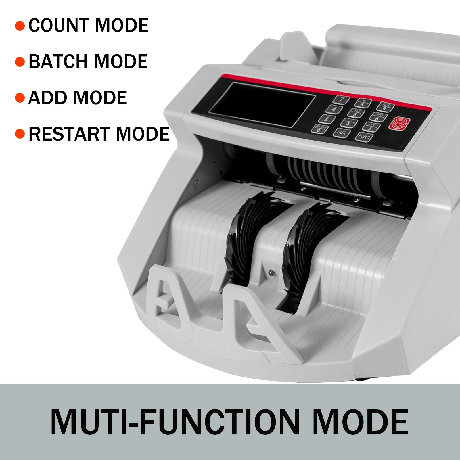 Contador Detector De Billetes Falsos Automático Lcd Extra 1000pcs/min Uv Y Mg