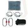 VEVOR Hamaca aérea de yoga 5x2,8 m Kit de columpio de yoga con inversión de danza aérea Nylon 100 g/m² Carga 1000 kg Vuelo aéreo antigravedad para fitness Culturismo Pilates Gimnasio Estudio en casa V