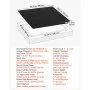 VEVOR Placa de Inducción Empotrable 59 x 52 cm 4 Quemadores 220 V 7000 W, Apagado Automático con Temporizador, Con 9 Niveles de Potencia, Con Pantalla Táctil LED, Con Bloqueo Infantil, Para Cocina