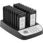 VEVOR Restaurant Pager System, Wireless Queue Signal with 500m Range, Beeper for Answering Guest Calls with Vibration and Flashing, 16 Pagers for Food Trucks, Churches