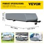 VEVOR Cubierta de Remolque Camper 16 a 18 piezas Funda Protección Remolque 5,49 x 2,21 x 1,07m Toldo para Remolque Cubierta para Remolque Cubierta de