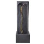 VEVOR Outdoor Water Fountain, 980 mm Height Fountain and Waterfall, 1-Tier Floor Standing Rock Base Style Fountains with with LED Light and Pump, for Outdoor Indoor Garden, Home, Patio & Backyard