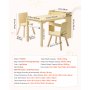 VEVOR Mesa Infantil con 2 Sillas y Armario de 3 Niveles, para Leer, Aprender, Dibujar y Escribir, Conjunto de Asientos Infantiles para Guardería, Mesa/Escritorio de Manualidades, Madera Clara