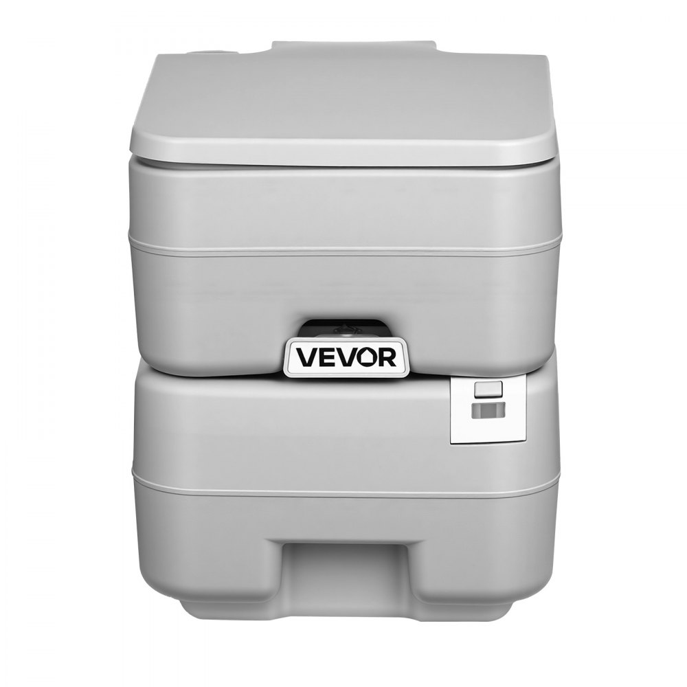 VEVOR Inodoro Portátil con Descarga de Agua con Tanque de Desechos de 20 L, Aprox. 120 Descargas, Inodoro Portátil para Camping Carga de 150 kg para Uso Doméstico, Viaje en Autocaravana, Senderismo