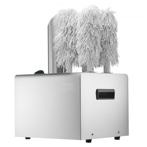VEVOR Pulidora de Copas de Vino con 5 Cepillos Pulidora de Copas Eléctrica Comercial de 330 tazas/hora para Copas de Champán, Vasos de Cerveza, Jarras, para Bares, Restaurantes, Cocinas