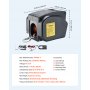 VEVOR Electric Boat Winch, 12V DC 300W, Reversible Electric Trailer Winch for Boats Up to 900 kg, Power-in, Power-Out, and Freewheel Operations for Boats with Wired Remote Control & Hand Crank