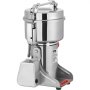 VEVOR Molinillo de Especias Comercial Capacidad de 2500g Molinillo de Cereales Eléctrico 3750W Molinillo de Alta Velocidad 25000r/min con Cuchillas de Acero Inoxidable de 3 Capas para Materiales Secos