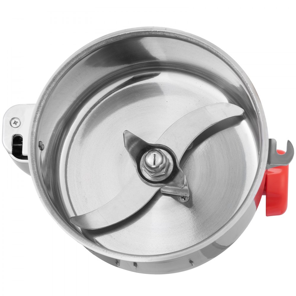 VEVOR Molinillo de Especias Comercial Capacidad de 300 g Molinillo de Cereales Eléctrico 1900W Molinillo de Alta Velocidad 25000 r/min con 3 Cuchillas de Acero Inoxidable para Materiales Secos Hierbas