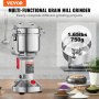 VEVOR Molinillo de Especias Comercial 2000 W Molinillo de Grano Eléctrico 750 g