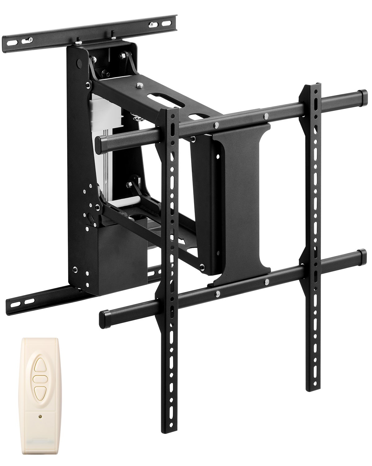 VEVOR motorized TV wall mount for 813 to 1651 mm TVs, electrically adjustable fold-down stand with max. VESA 60 x 60 cm, suitable for TVs up to 40 kg