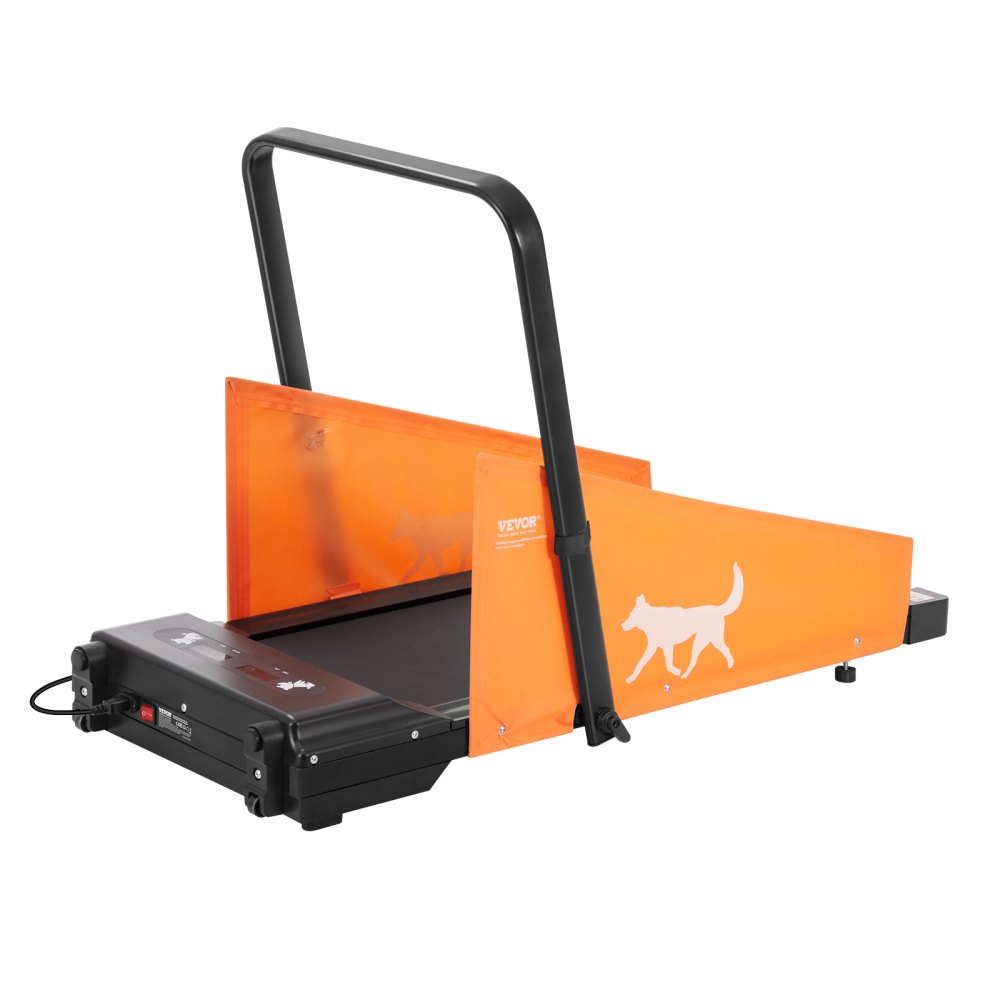 VEVOR Cinta de Correr Eléctrica para Perros Medianos Capacidad de Carga de 90 kg Máquina de Correr para Mascotas con Pantalla LCD Barra Plegable en Forma de U Ejercicio para Perros Medianos, Azul