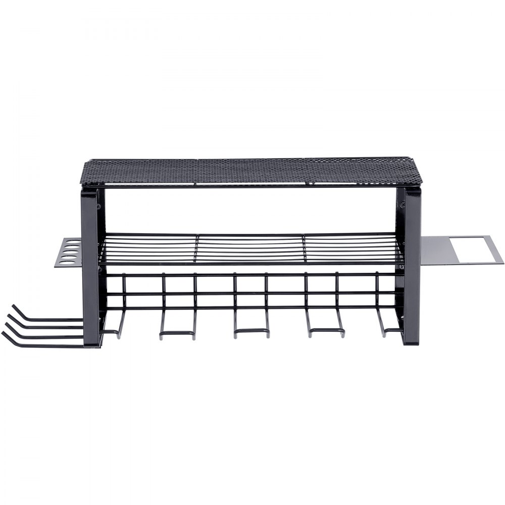 VEVOR Estante para Herramientas Eléctricas de Pared 4 Ranuras Organizador de Almacenamiento para Taller Garaje, 3 Capas para Taladro Inalámbrico, Estación de Carga de Batería, Destornillador, Alicates
