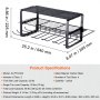 VEVOR Estante para Herramientas Eléctricas de Pared 4 Ranuras Organizador de Almacenamiento para Taller Garaje, 3 Capas para Taladro Inalámbrico, Estación de Carga de Batería, Destornillador, Alicates