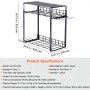 VEVOR Estante para Herramientas Eléctricas de Pared 8 Ranuras Organizador de Almacenamiento para Taller Garaje, 3 Capas para Taladro Inalámbrico, Estación de Carga de Batería, Destornillador, Alicates
