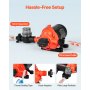 VEVOR Bomba de Diafragma, 12 V DC, 15,1 L/min, Autocebante, de 3 Cámaras con Presostato Automático, Presión de 2,75 Bar, para Autocaravanas, Caravanas, Barcos, Yates y Lavaderos de Coches, 156 W