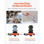 VEVOR Bomba de Diafragma, 12 V DC, 22,7 L/min, Autocebante, de 4 Cámaras con Presostato Automático y Presión de 4,8 bar, para Autocaravanas, Caravanas, Barcos, Yates y Lavaderos de Coches, 204 W