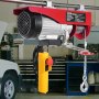 VEVOR Polipasto Eléctrico Carga de 800kg Cabrestante Eléctrico 230V Control Remoto con Cable de 4,2m Eslingas Simples Dobles Parada de Emergencia Polipasto Elevador para Garaje, Almacén, Fábrica