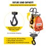 VEVOR Polipasto Eléctrico Cabrestante Eléctrico 230kg con Sistema de Tracción de Cable de 30m, Elevador Eléctrico Capacidad 507 lb/ 230 kg, Montacargas Eléctrico para Garage