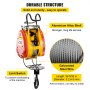 VEVOR Polipasto Eléctrico Cabrestante Eléctrico 230kg con Sistema de Tracción de Cable de 30m, Elevador Eléctrico Capacidad 507 lb/ 230 kg, Montacargas Eléctrico para Garage