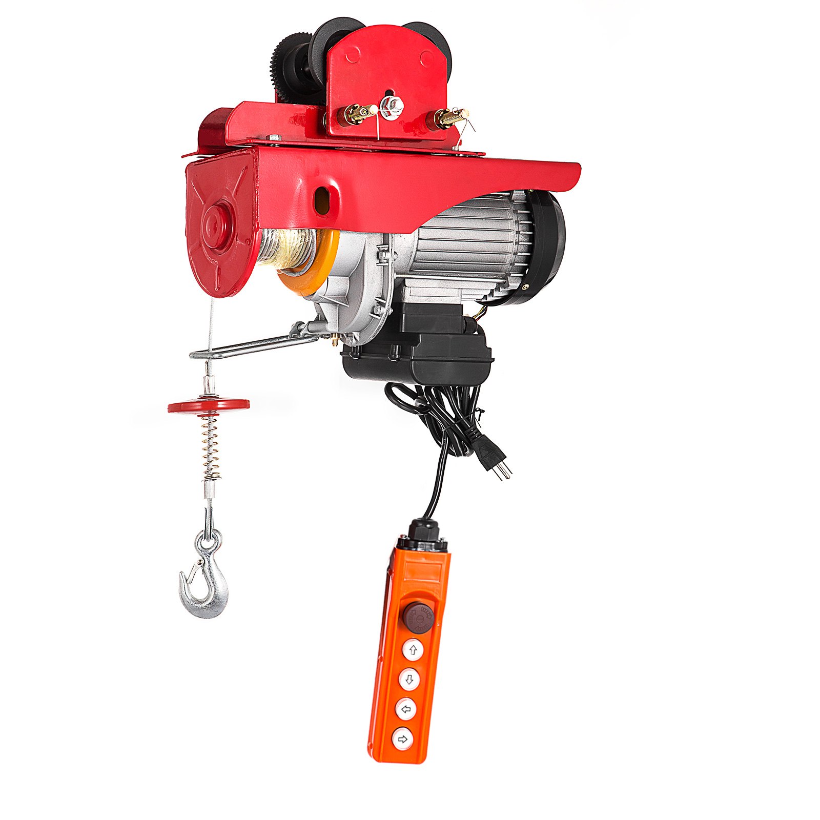 Polipasto Eléctrico de 500kg / 1100 lb, con Carro Eléctrico de 0,5 T / 1100 lb Rojo
