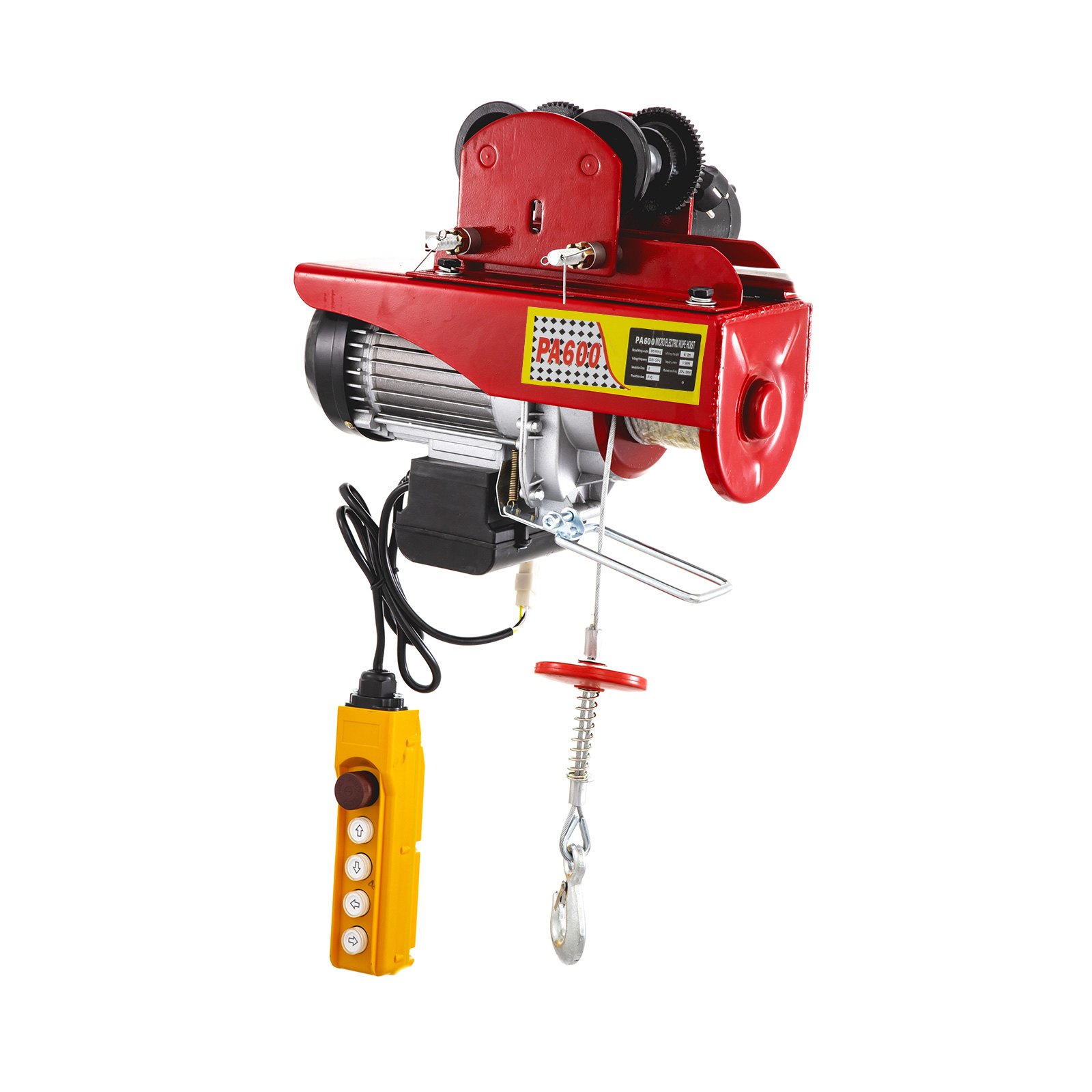 Polipasto Eléctrico Con Carretilla 300kg/600kg Cable 12m/6m Bajo Nivel De Ruido