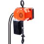 VEVOR Polipasto Eléctrico de Cadena 205W Capacidad de Carga 149,7kg Altura Máxima de Elevación 3m Grúa Puente Monofásico con Cadena G80 Control Remoto con Cable de 3m para Garaje, Taller, Hotel