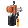 VEVOR Polipasto Eléctrico de Cadena 1100W Capacidad de Carga 998kg Altura Máxima de Elevación 3m Grúa Puente Monofásico con Cadena G100 Control Remoto con Cable de 3m para Garaje, Taller, Hotel
