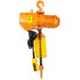 VEVOR Polipasto Eléctrico de Cadena 1,1kW Capacidad de Carga 149,7kg Altura Máxima de Elevación 1 T Grúa Puente Monofásico con Cadena G80 Control Remoto con Cable de 3,3m para Garaje, Taller, Hotel