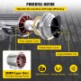 VEVOR Polipasto Eléctrico 1,200 kg, Cabestrante Eléctrico 2,000 W, Herramienta de Elevación Eléctrica 12 m