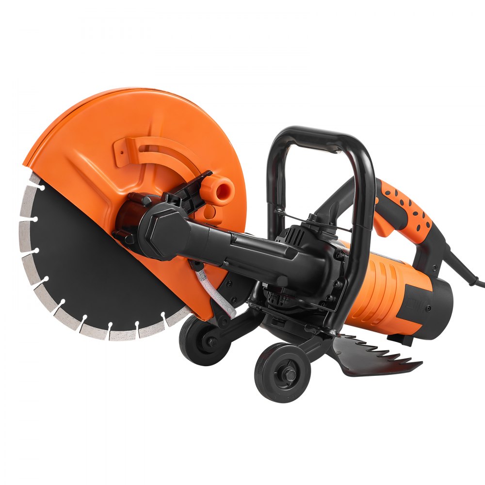 VEVOR Sierra Eléctrica para Hormigón 305mm 2800W Sierra Circular de Alta Potencia Profundidad de Corte de 114mm Sierra de Disco Húmeda/Seca con Tubería de Agua Bomba de Agua Hoja para Piedra Ladrillo
