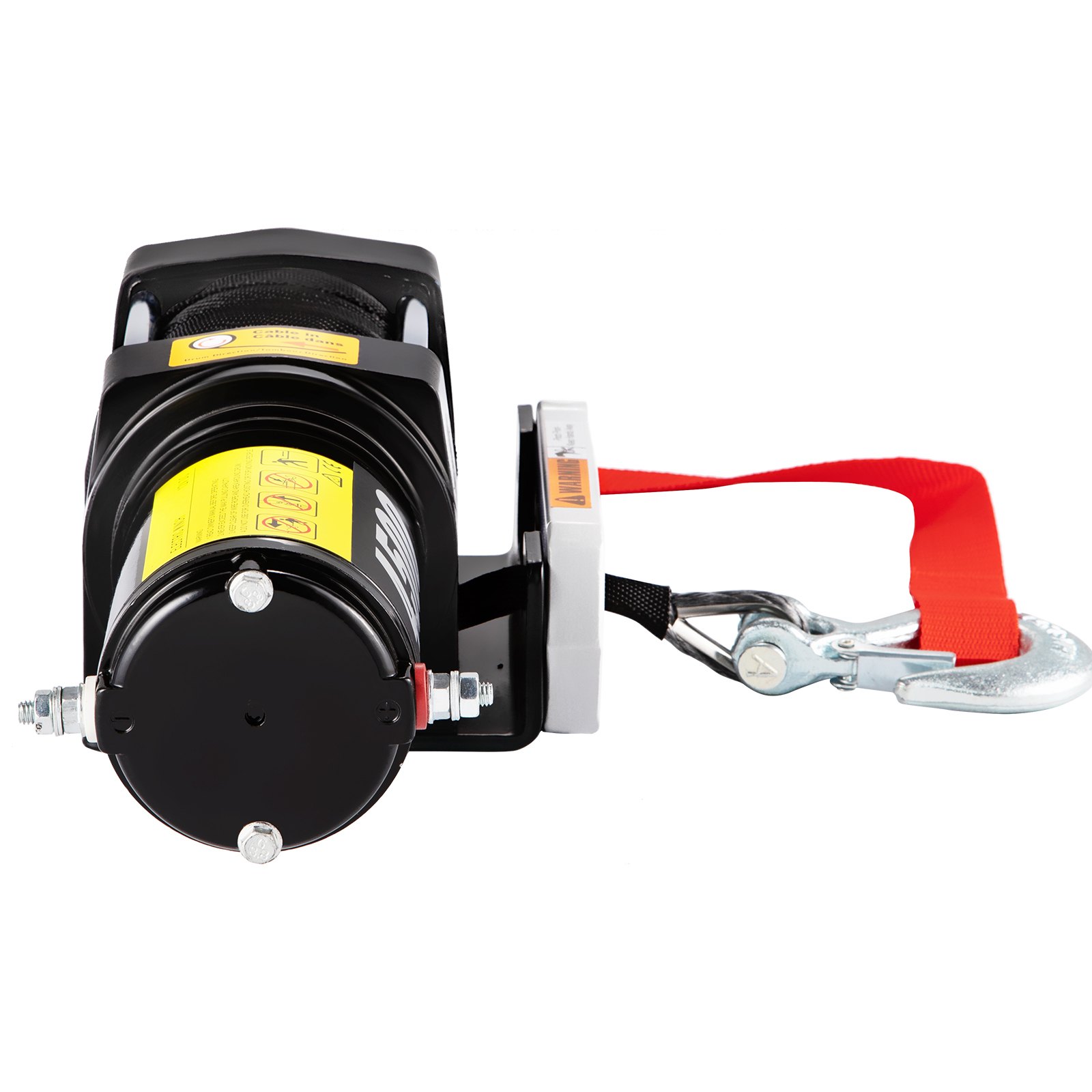 VEVOR Cabrestante Eléctrico, 2041 kg/4500 lb 2,5 kW Cabrestante para Coche con Mando a Distancia Inalámbrico, 13 m Cuerda Sintética Cabrestante Elevador Eléctrico Cabrestante para Rescatar Vehículos