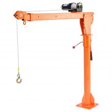 VEVOR Grúa Eléctrica para Camión Carga de 499 kg Grúa Plegable para Plataforma de Camión con Cabrestante Eléctrico de 1588 kg Grúa Pluma de Acero para Camión con Giro de 360° para Levantar Mercancías