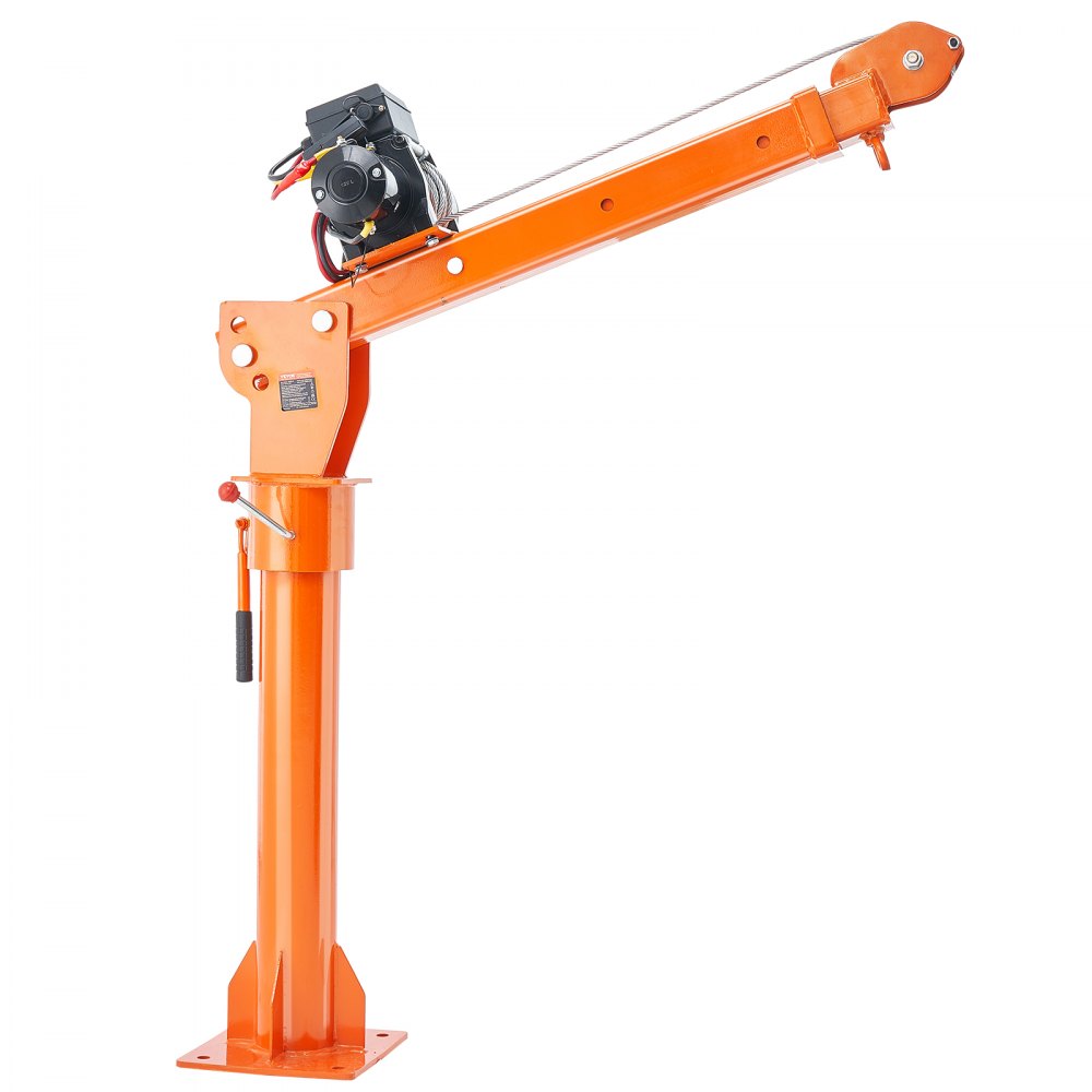 VEVOR Grúa Eléctrica para Camión Carga de 998 kg Grúa Plegable para Plataforma de Camión con Cabrestante Eléctrico de 2722 kg Grúa de Acero para Camioneta con Giro de 360° para Levantar Mercancías