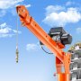 VEVOR Grúa Plegable para Camión 998 kg con Cabrestante Eléctrico de 2722 kg, Estructura de Acero con Giro de 360° para Levantar y Descargar Mercancías desde el Vehículo para Camionetas y Plataformas