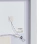 VEVOR Espejo de Tocador de Baño LED con Iluminación Frontal y Retroiluminada, con Memoria y Luces, con Temperatura Regulable de 3 Colores sin Niveles, 10-100%, Montado en la Pared, 600 x 800 x 26 mm