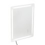 VEVOR Espejo de Tocador de Baño LED con Iluminación Frontal y Retroiluminada, con Memoria y Luces, con Temperatura Regulable de 3 Colores sin Niveles, 10-100%, Montado en la Pared, 600 x 800 x 26 mm