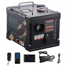 VEVOR Calentador Diésel de 5-8KW, Todo en Uno, Portátil, con Control por Aplicación Bluetooth, Mando a Distancia y Pantalla LCD, para Camiones, Furgonetas, Autocaravanas, Caravanas y Garajes, 7 L