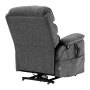 VEVOR Sillón Reclinable Eléctrico con Motor Doble y 2 Cuerdas Anticaída, Sillón Elevador con Calefacción y Masaje para Personas Mayores, Ajuste de Posición Infinito, Tamaño Mediano, Gris Oscuro