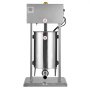 VEVOR Electric Sausage Stuffer, 25 LBS / 12 L Vertical Meat Stuffer, Stepless Speed Control and Foot Pedal, Stainless Steel Heavy Duty Sausage Filler with 4 Stuffing Tubes, for Commercial & Home Use