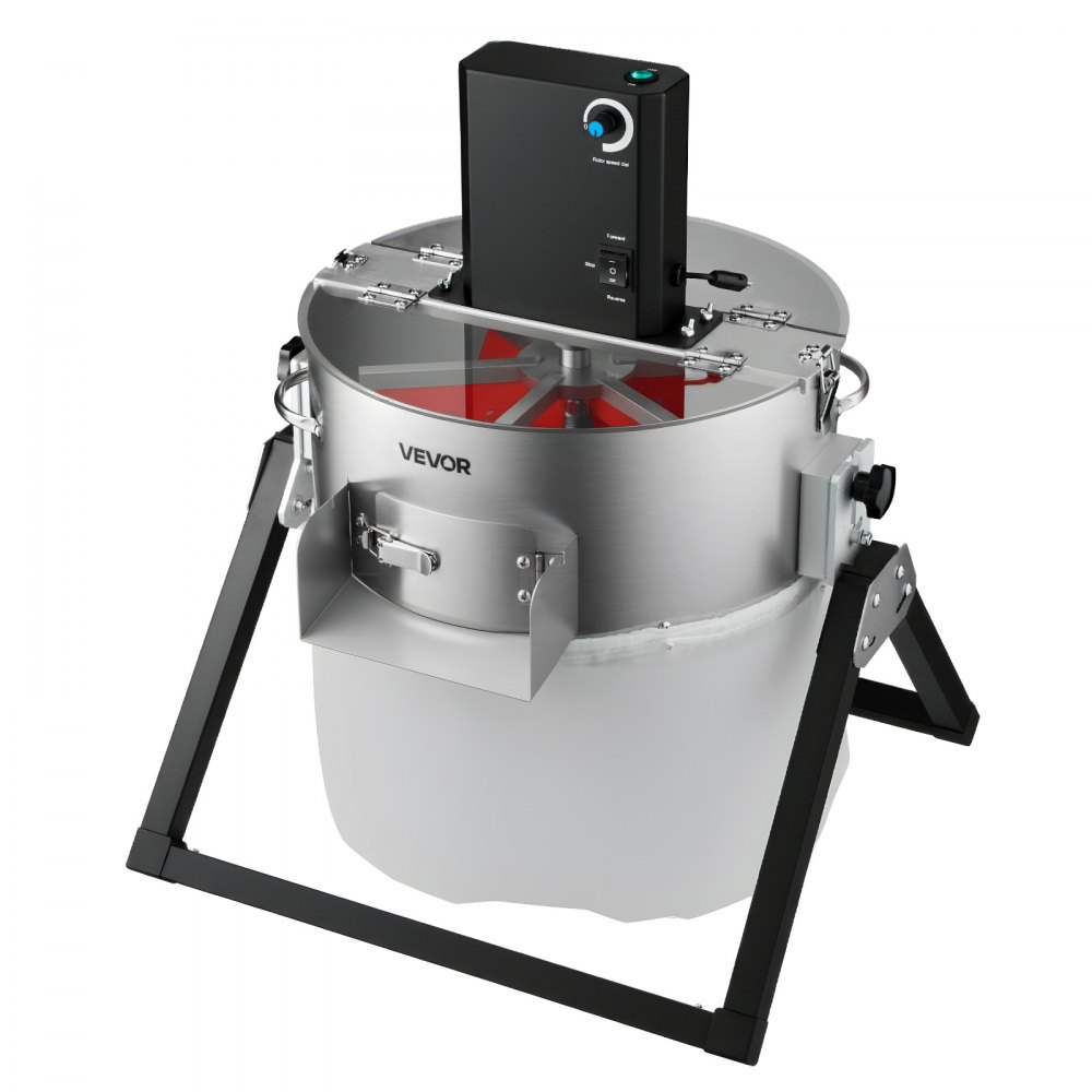 VEVOR Recortadora de Cogollos Eléctrica 370 mm con Cuchilla de Acero Inoxidable Cortador Hidropónico en Seco y Húmedo con Tapa Transparente y Bolsa de Recolección para Brotes, Hierbas Aromáticas