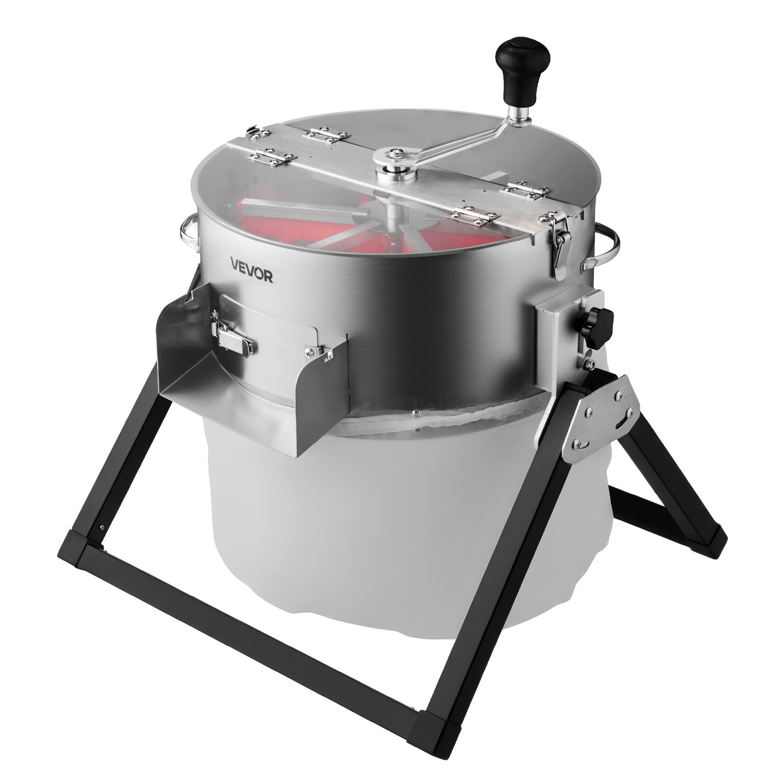 VEVOR Recortadora de Cogollos Eléctrica 370 mm con Cuchilla de Acero Inoxidable Cortador Hidropónico en Seco y Húmedo con Tapa Transparente y Bolsa de Recolección para Brotes, Hierbas Aromáticas