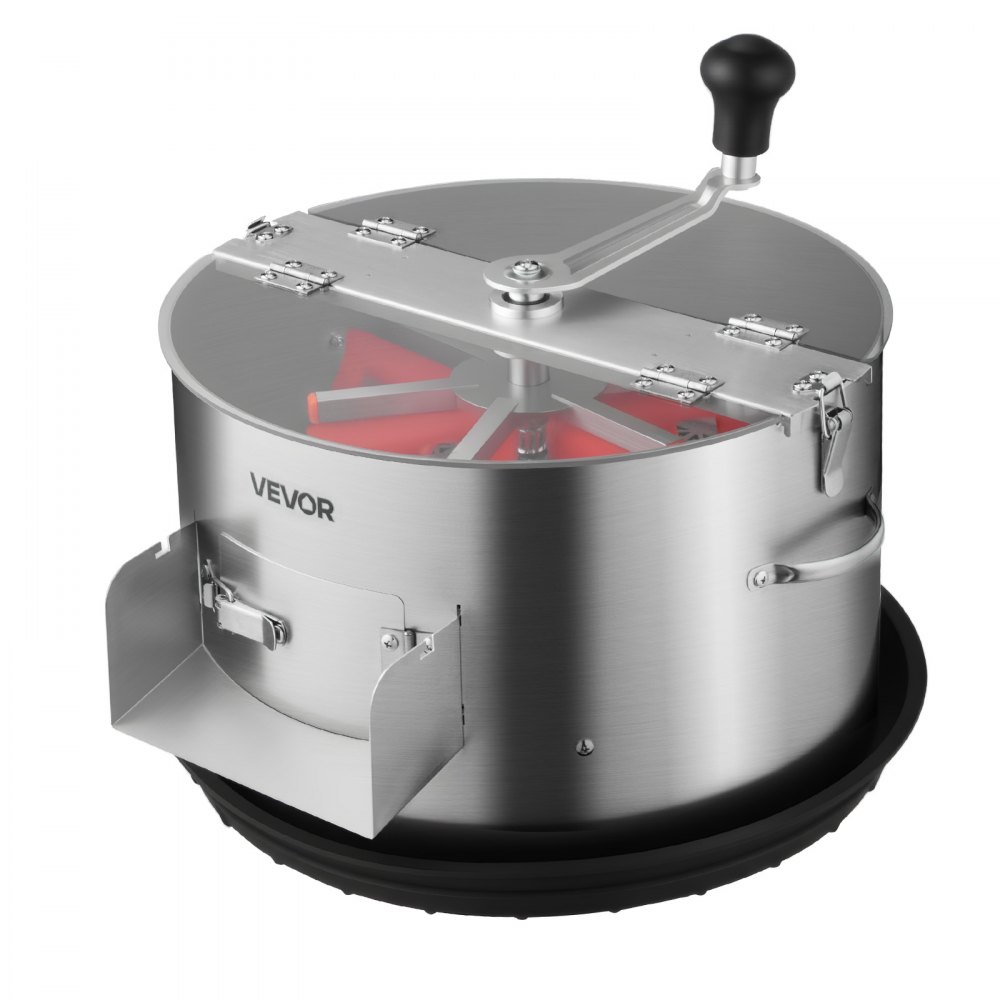 VEVOR Recortadora de Cogollos Eléctrica de 370 mm Máquina Recortadora de Hojas con Cuchilla de Acero Inoxidable para Corte Hidropónico en Seco y Húmedo con Bandeja y Tapa Transparente para Brotes