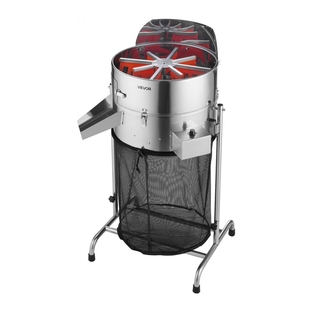 VEVOR Recortadora de Cogollos Eléctrica 415 mm Máquina Recortadora de Hojas Inclinable con Cuchilla de Acero Inoxidable y Bolsa Recolectora para Cultivo Hidropónico, para Brotes, Hierbas Aromáticas