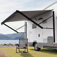 VEVOR Toldo de Repuesto 3066 mm Toldo Eléctrico para la Mayoría de RVs, Negro