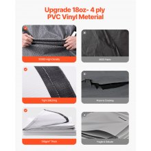 VEVOR Toldo de Repuesto 6114 mm Toldo Eléctrico para la Mayoría de RVs, Negro