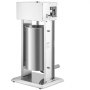 VEVOR Máquina de relleno vertical de salchichas de 260 W con 4 tubos de relleno eléctricos, acero inoxidable, color plateado