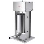 Embutidora eléctrica de salchichas VEVOR, embutidora vertical de carne de 12 L/25 LBS, motor de 200 W, control de velocidad continuo y pedal, fabricada en acero inoxidable 304 apto para uso alimentario, 5 tubos de embutido para uso doméstico y comercial